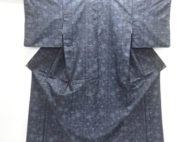 Japanese Kimono / Tsumugi Omeshi Silk